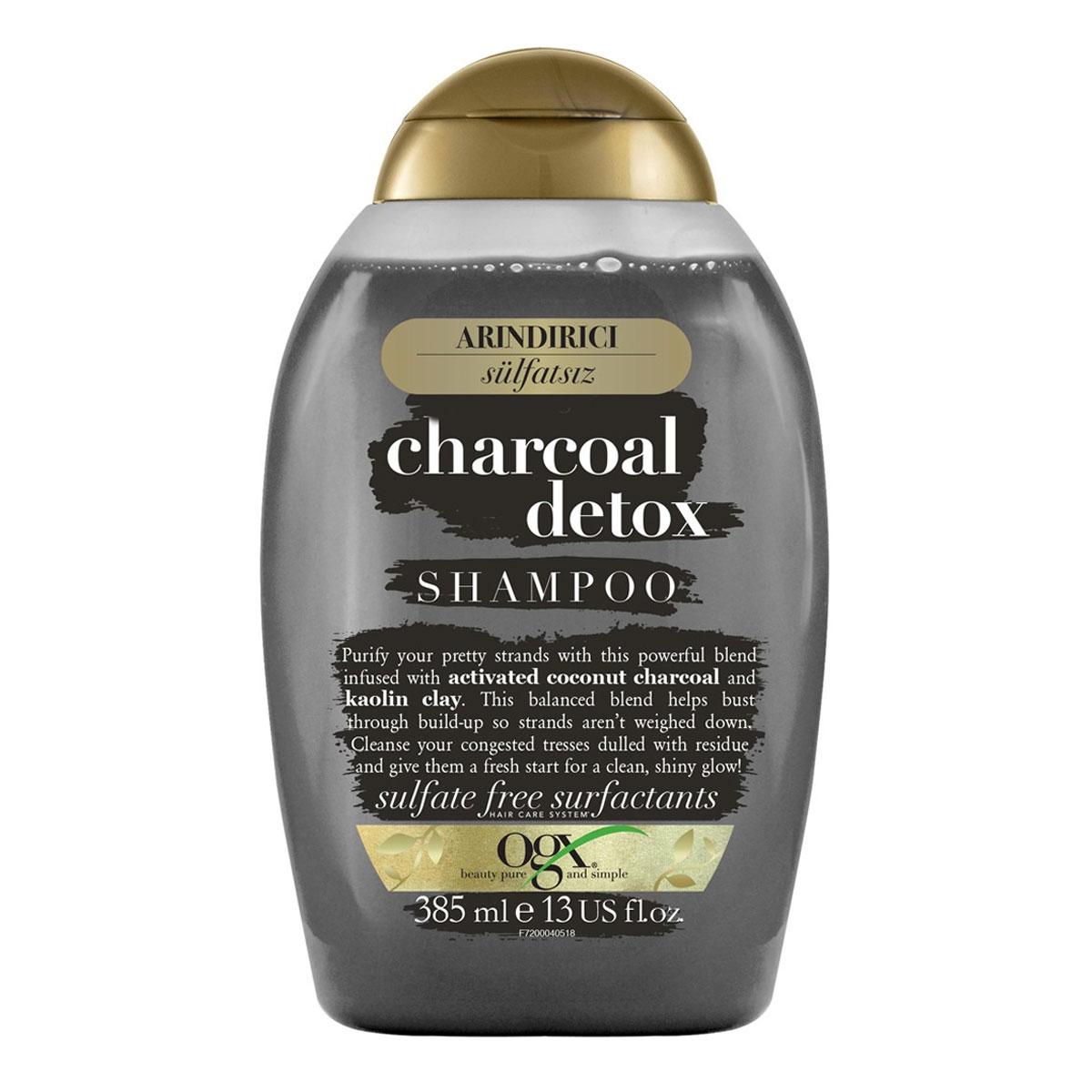 شامپو دتوکس ذغال - purifying charcoal detox shampoo