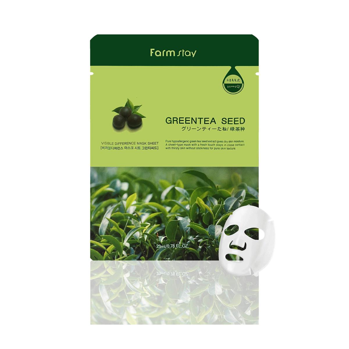 ماسک ورقه ای چای سبز - Green tea seed mask