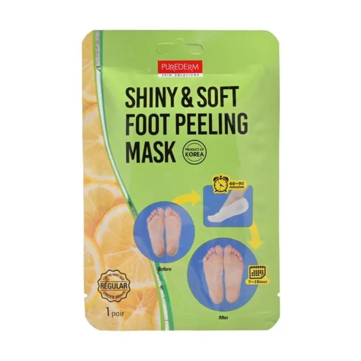 ماسک لایه بردار پا - shiny and soft foot peeling